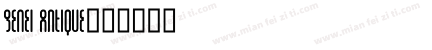 GenEi Antique字体转换